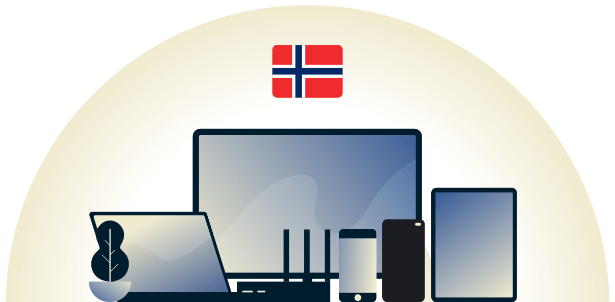 VPN norvegese che protegge una varietà di dispositivi.